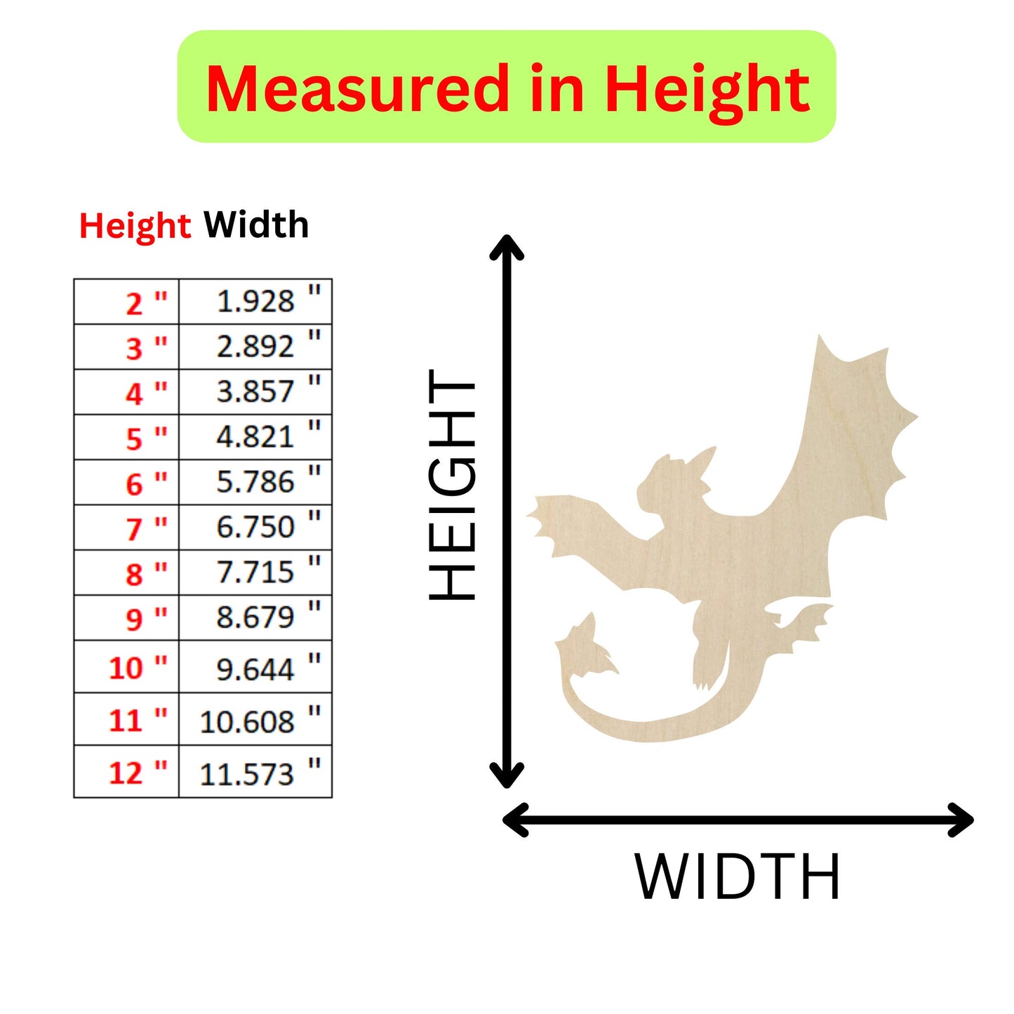 a height chart for a wooden dragon
