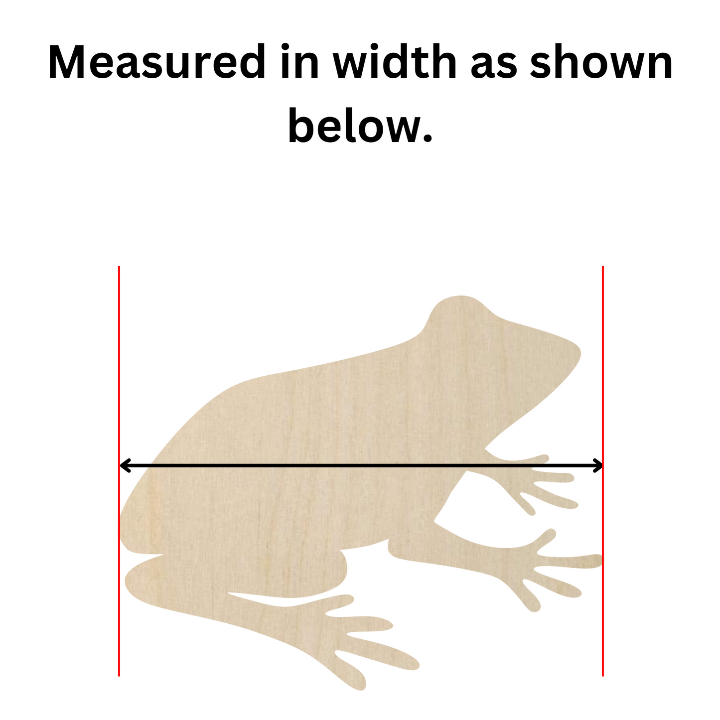 Wooden Frog Shape - DIY Craft