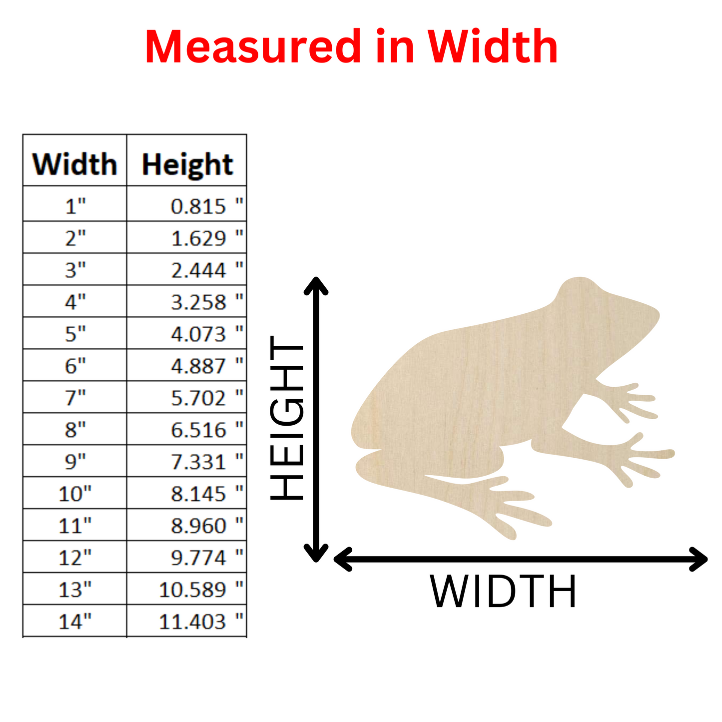 Wooden Frog Shape - DIY Craft