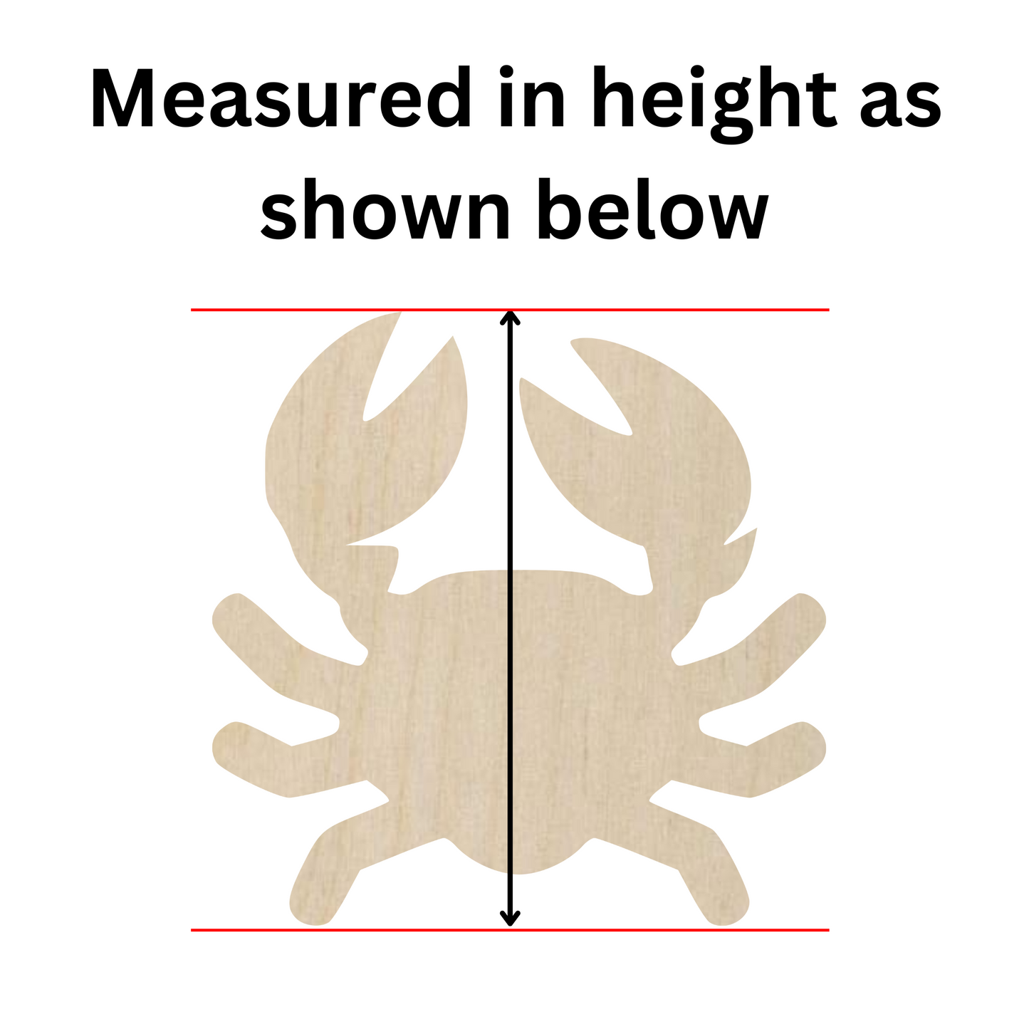 Wooden Crab Shape - DIY Craft