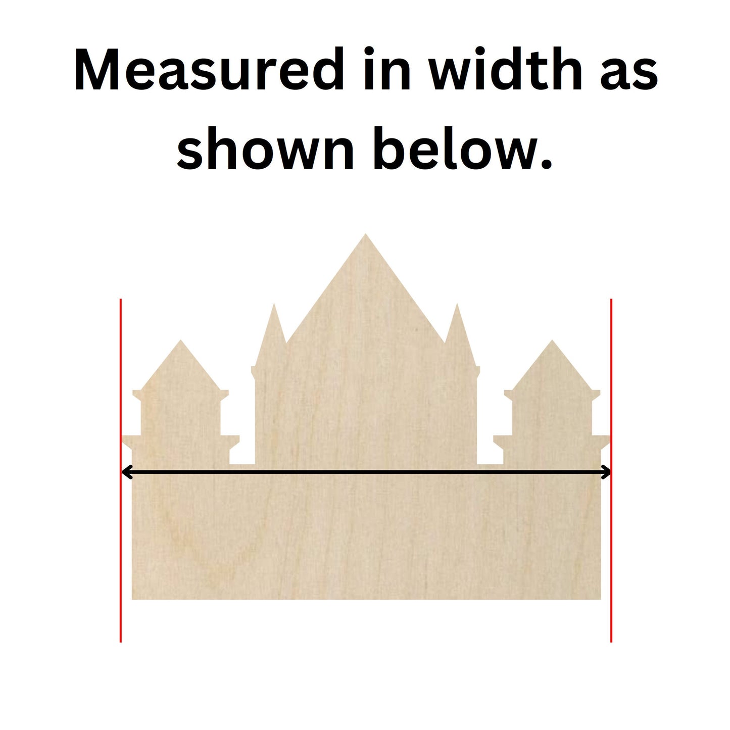Wooden Castle Shape - DIY Craft