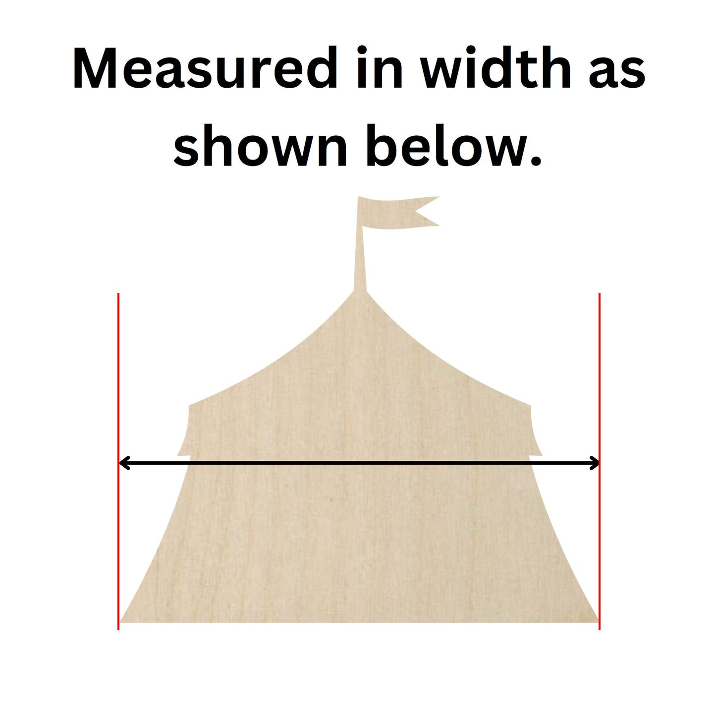 Wooden Circus Tent Shape - DIY Craft