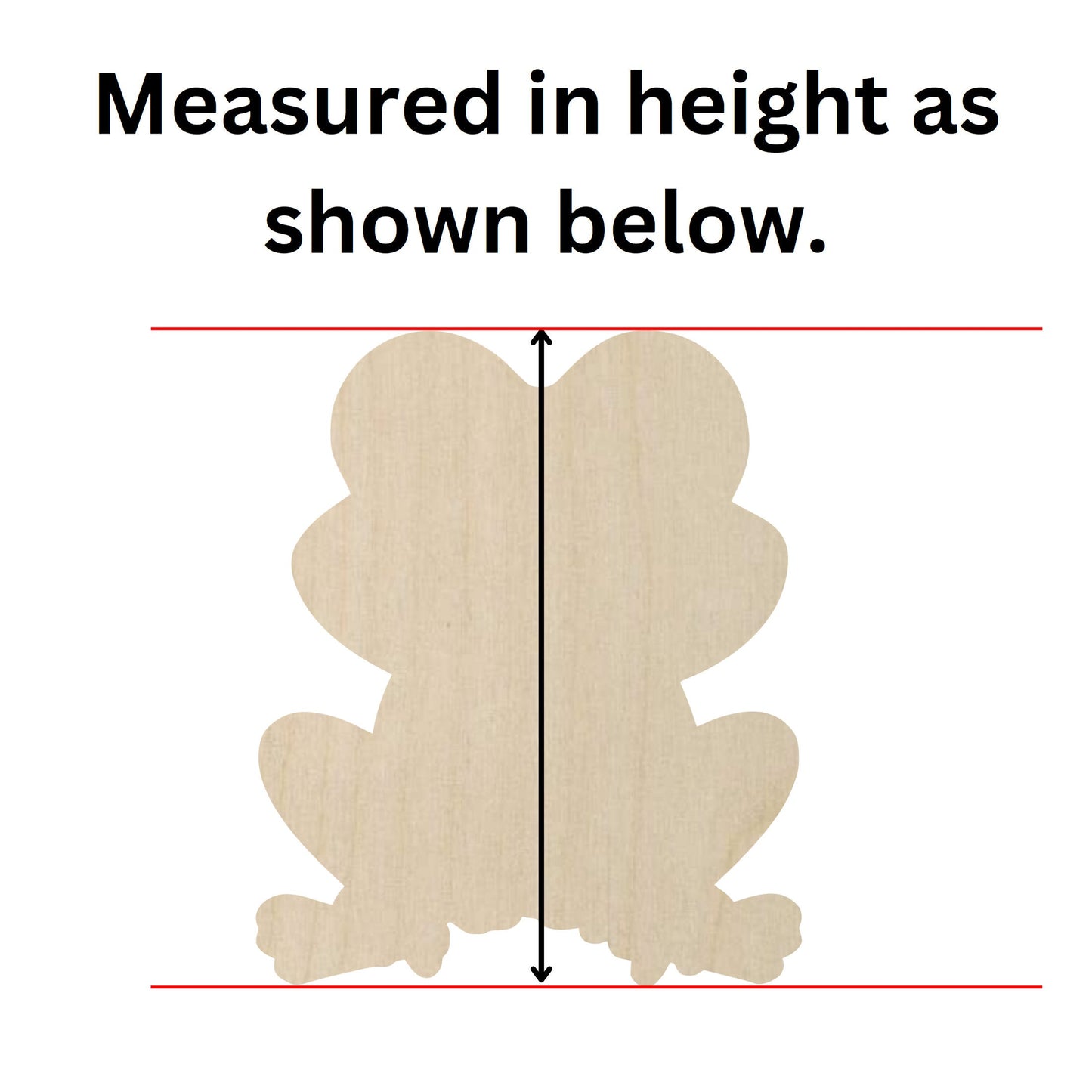 Wooden Frog Shape - DIY Craft