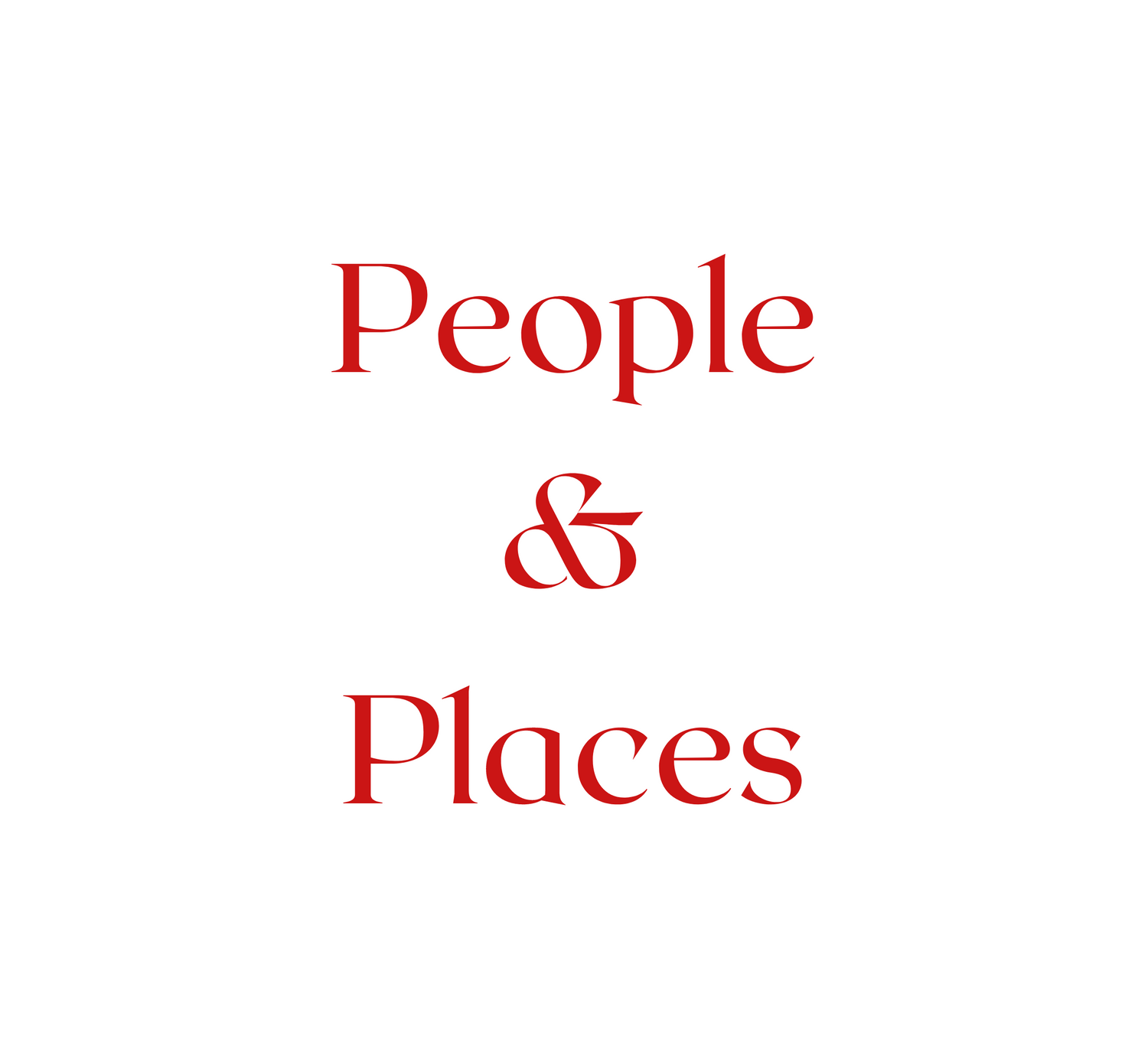 People & Places