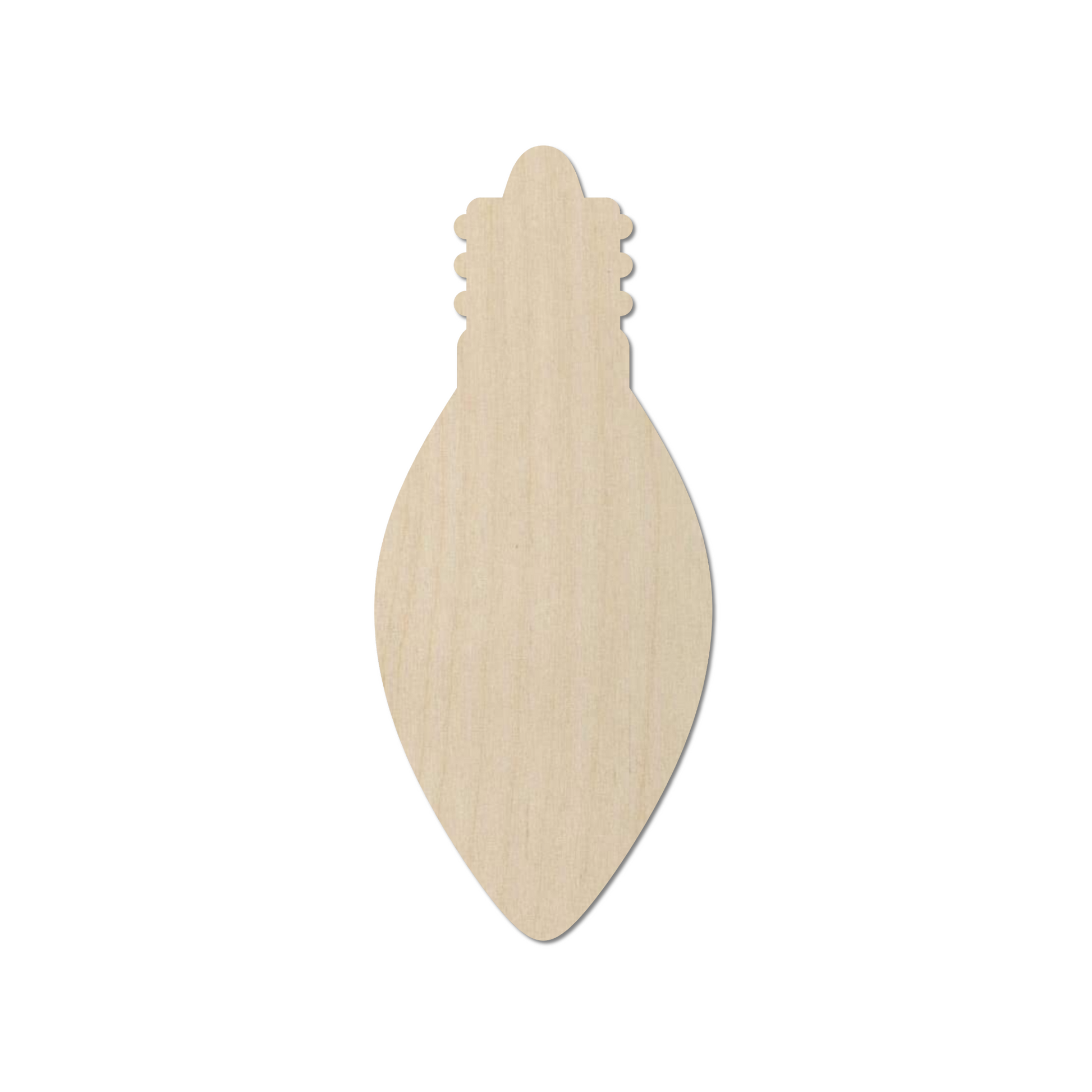 a wooden cutout of a leaf on a white background