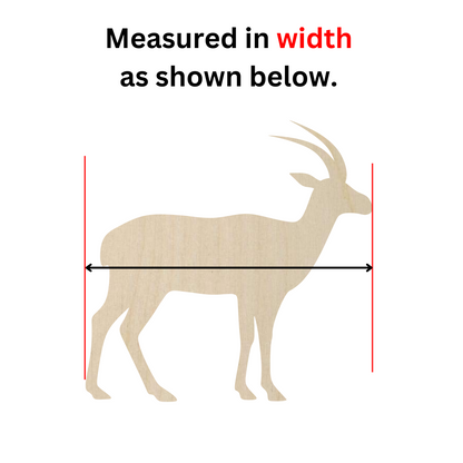 a picture of a deer that is measuring the height of it