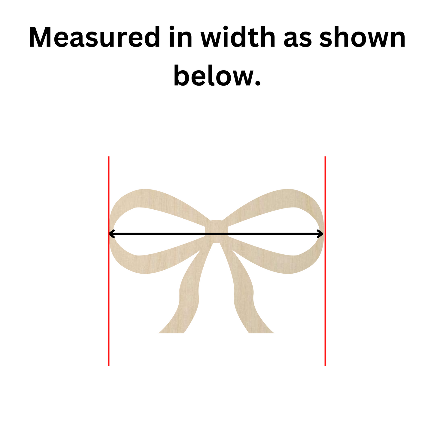 a drawing of a bow on a white background