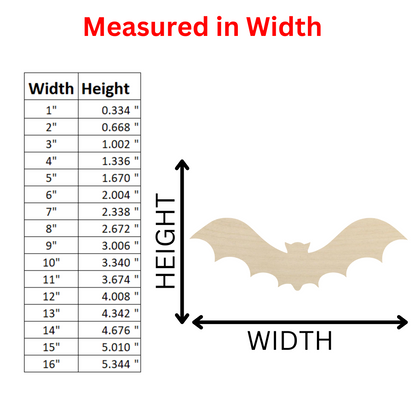 Wooden Bat Shape 07- DIY Craft