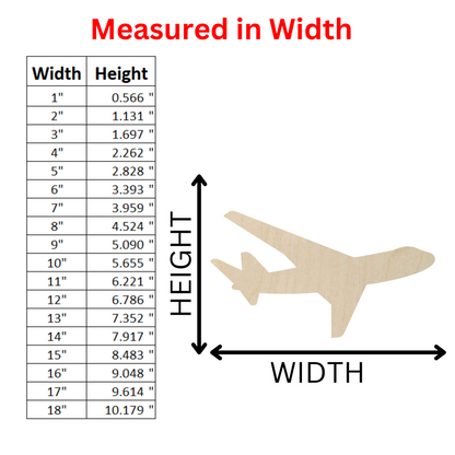 Wooden Airplane Shape -DIY Craft