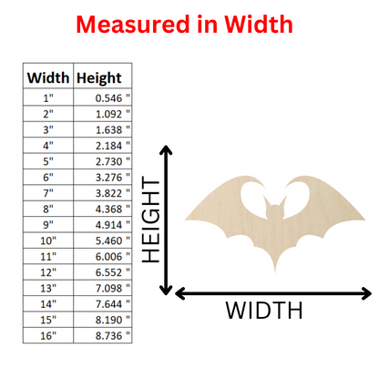 Wooden Bat Shape 03- DIY Craft