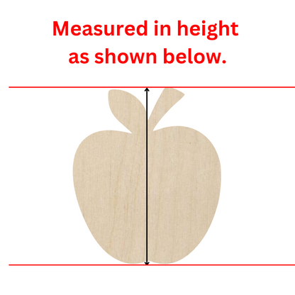 Wooden Apple Shape Cutout