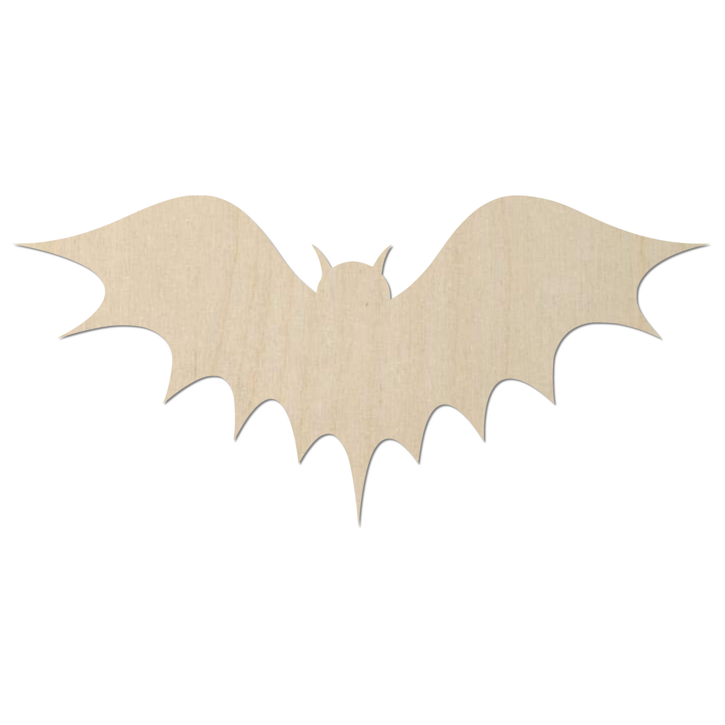 Wooden Bat Shape 08  - DIY Craft