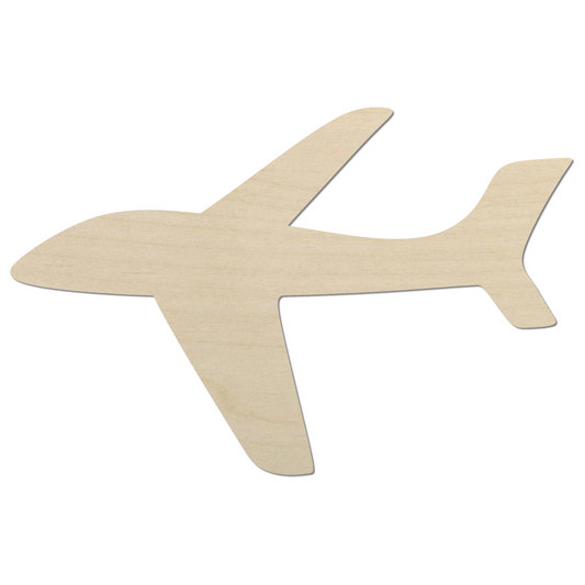 Wooden Airplane Shape Cutout