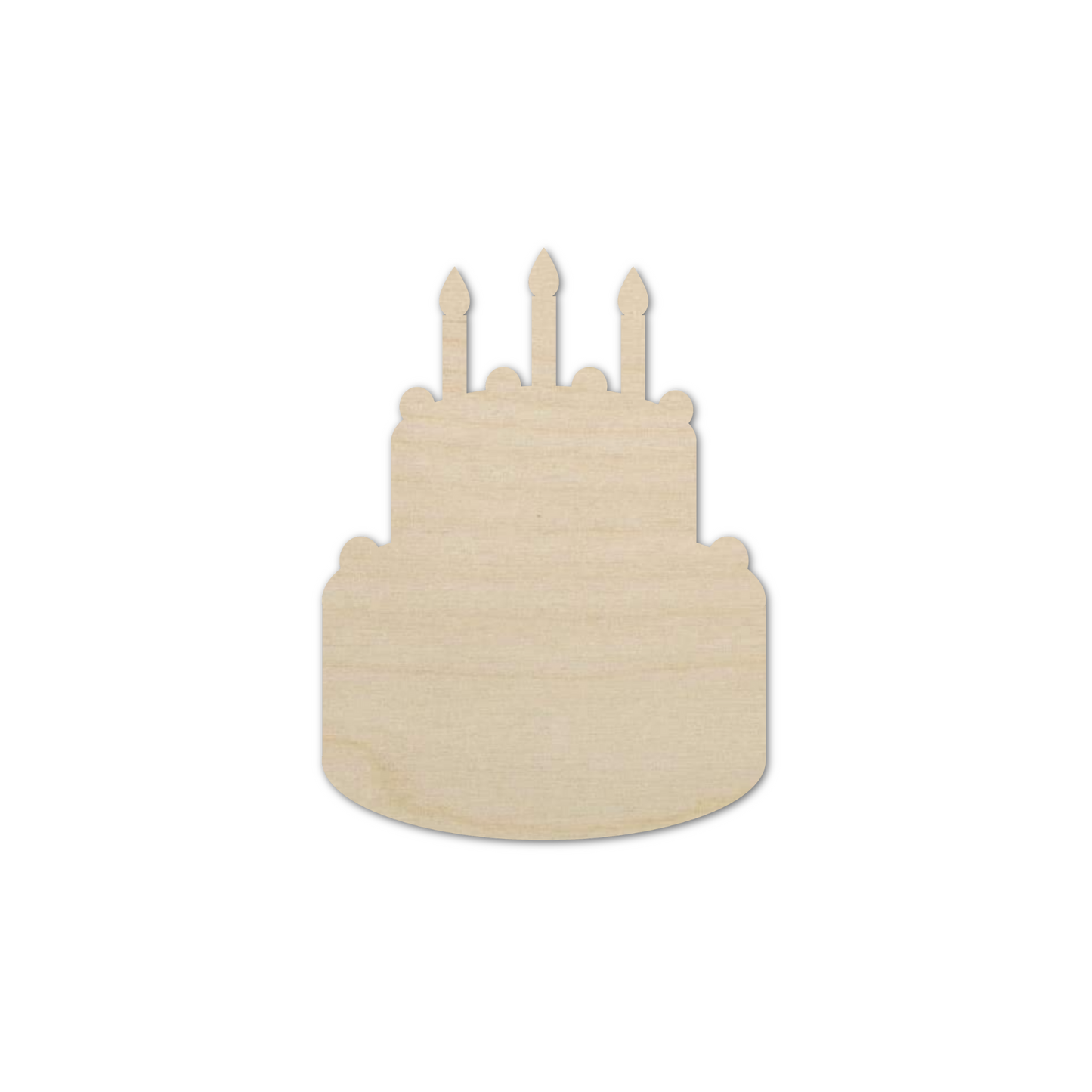 Wooden Birthday Cake Shape