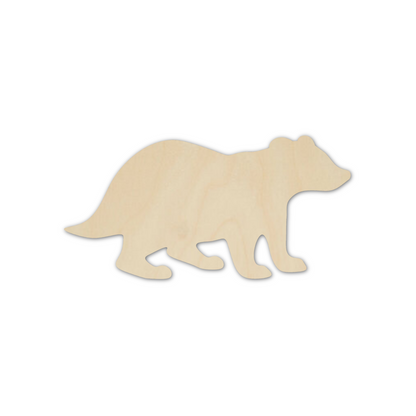 Wooden Badger Shape - DIY Craft Cutout