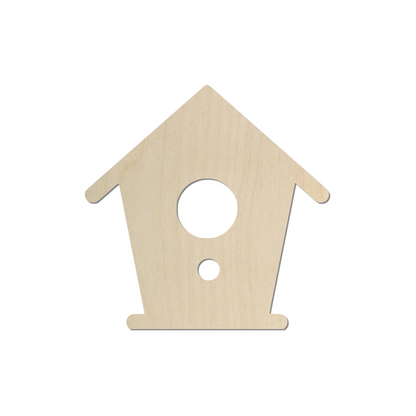 Wooden Birdhouse Shape - DIY Craft