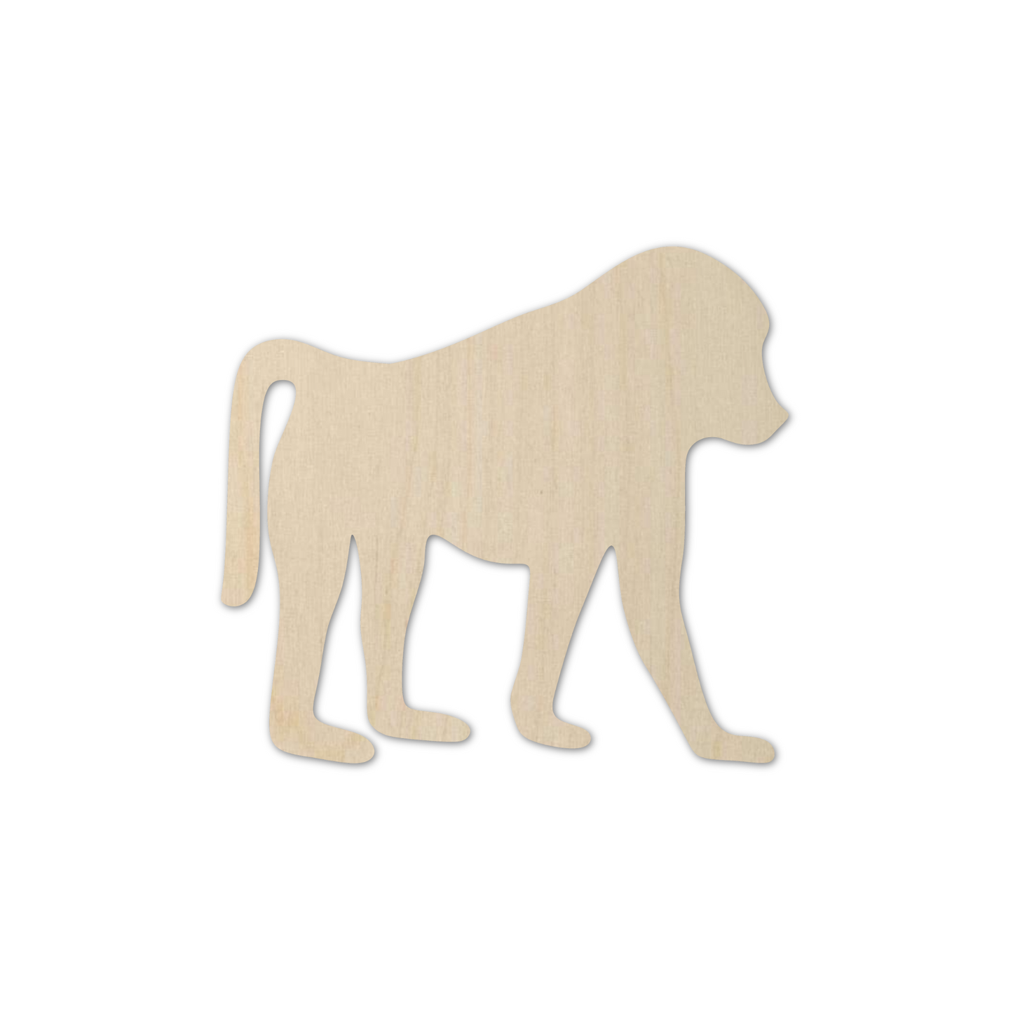 Wooden Baboon Cutout