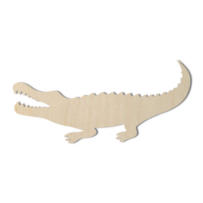 Wooden Alligator Shape Cutout