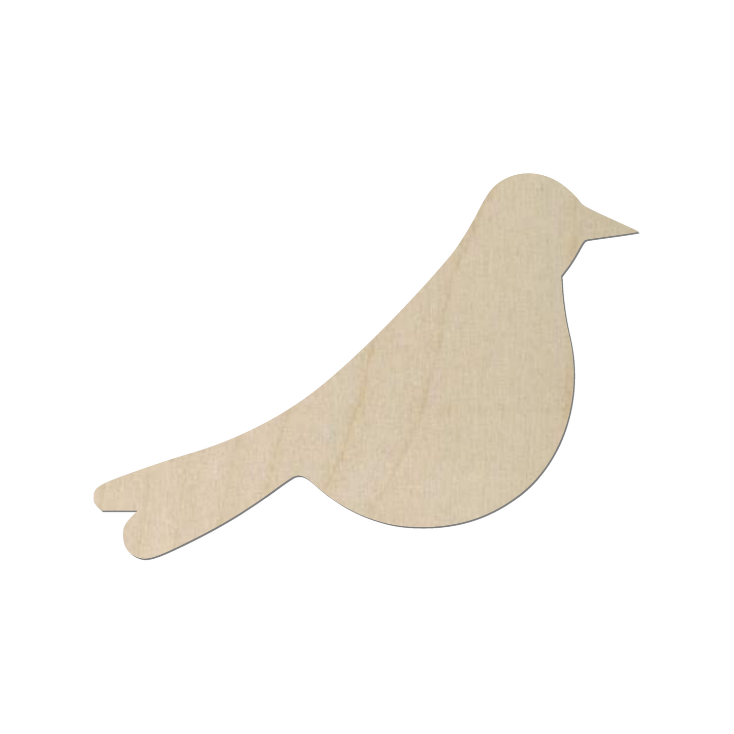 Wooden Black Bird Shape