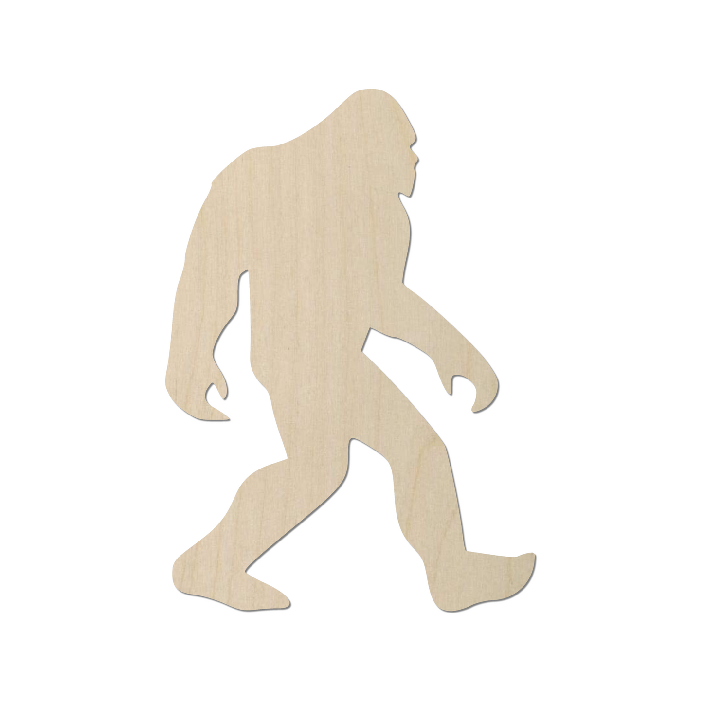 Wooden Bigfoot Shape - DIY Craft