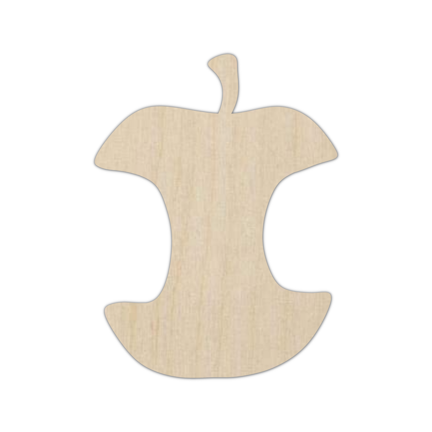 Wooden Apple Core Shape Cutout