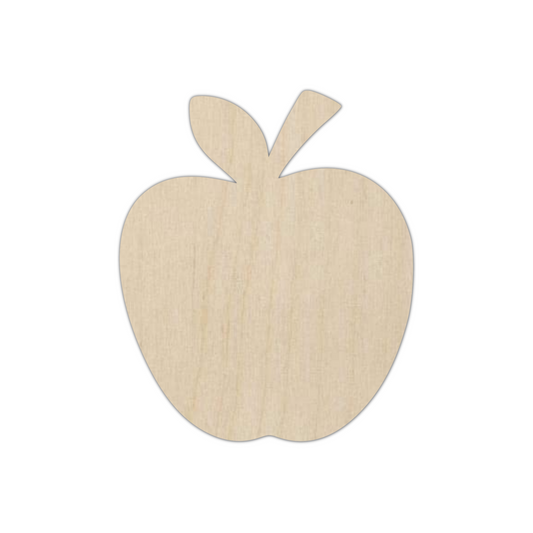 Wooden Apple Shape Cutout