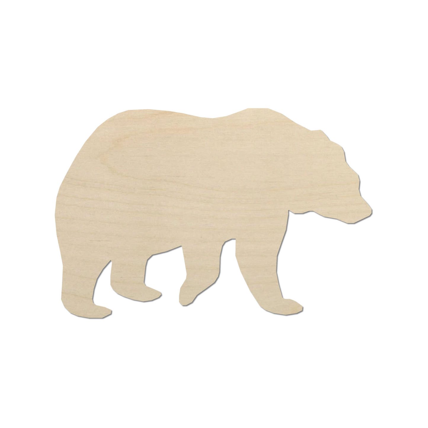 Wooden Bear Walking Shape