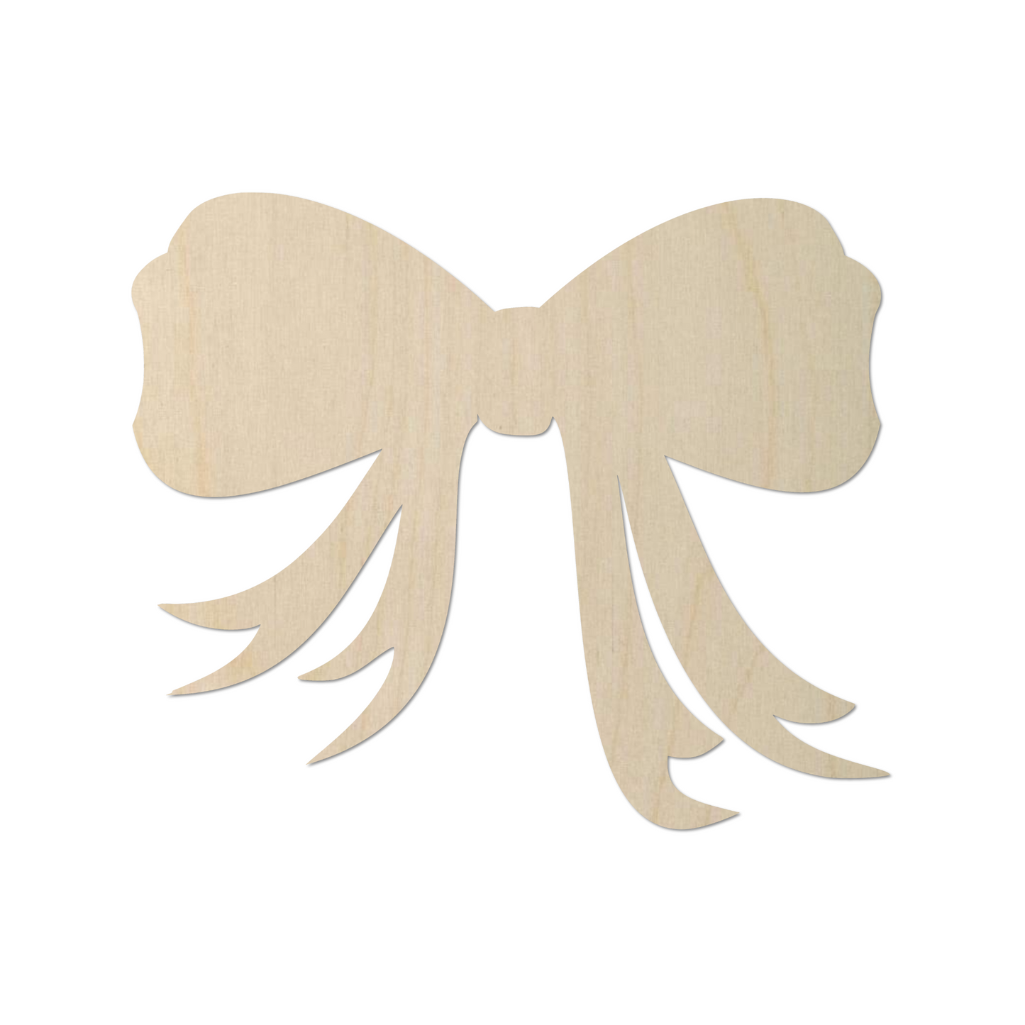 Wooden Bow Shape 04 | Bow Wood Cutout Shape | Laser Cut Blanks | | DIY Craft Blanks