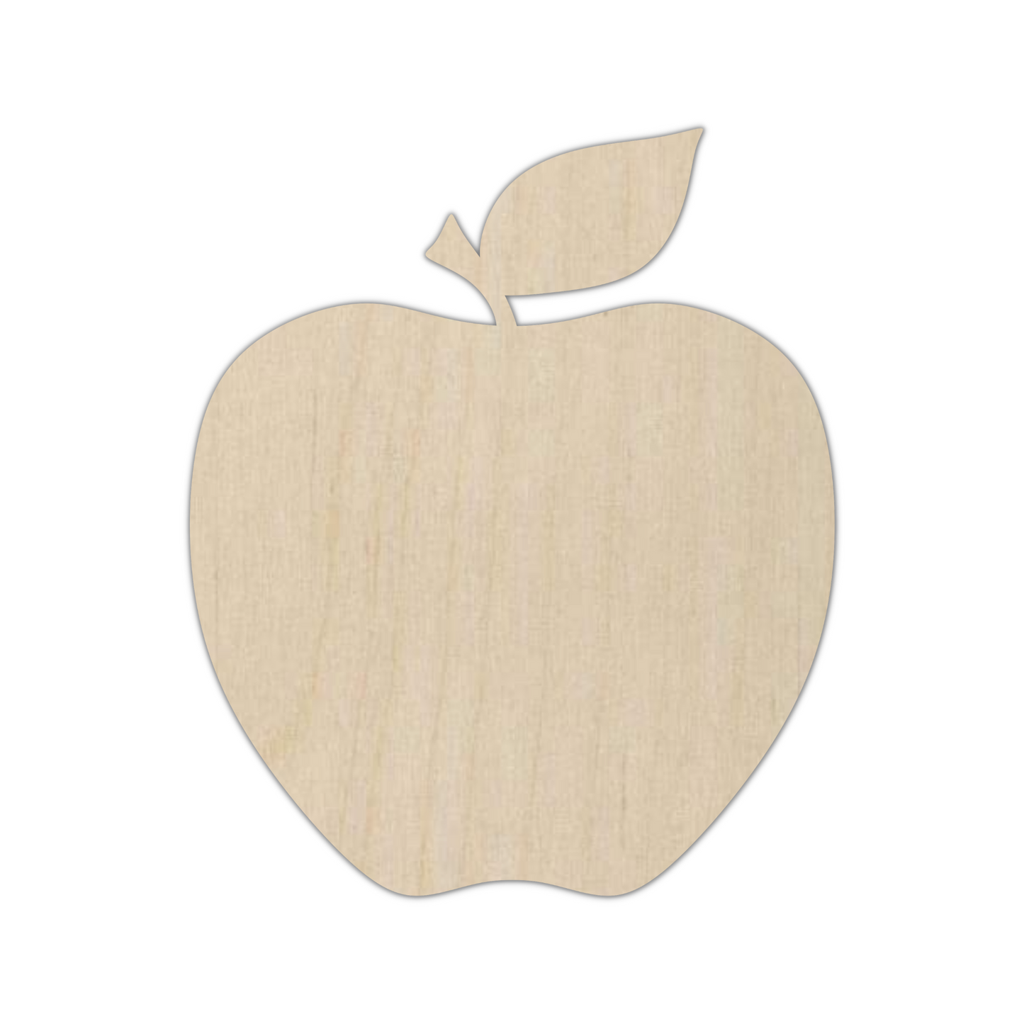 Wooden Apple Shape Cutout