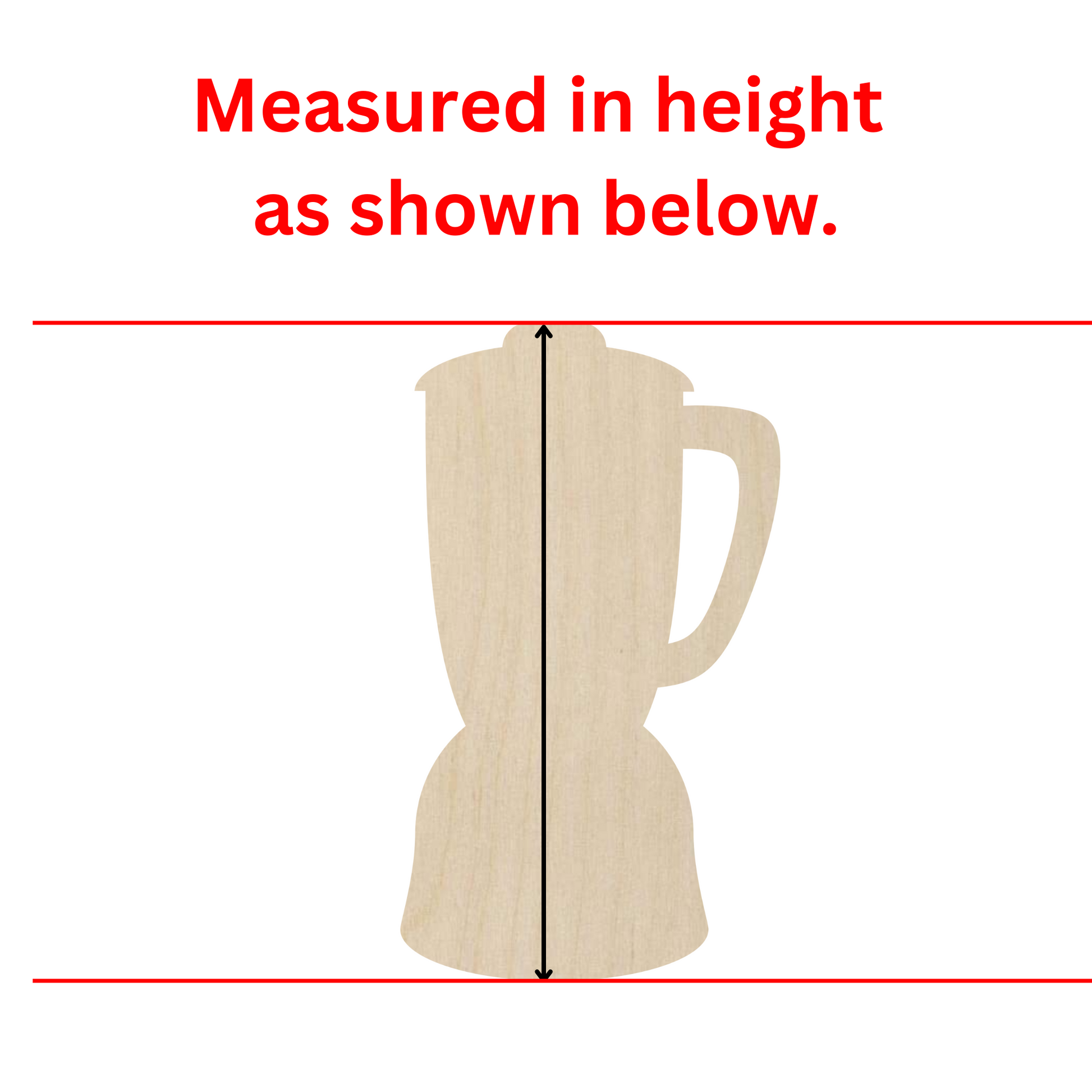 a wooden cutout of a measuring cup