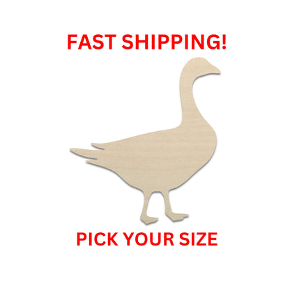 Wooden Goose Shape | Goose Blank Cutout | Craft Supplies | Bulk Goose | Crafting Supply