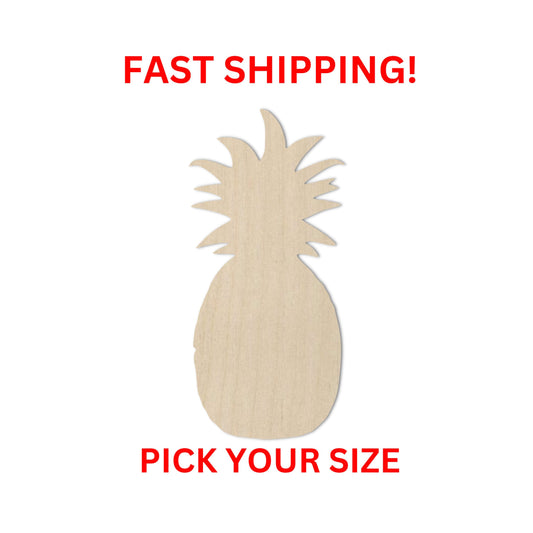 Wooden Pineapple Shape | Pineapple Fruit Cutout | Craft Supplies | Food Cooking Summer | Kitchen Dining Decor | Crafting Supplies