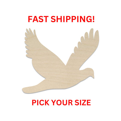 Wooden Dove Shape |  Bird Cutout | Laser Cut | Bulk Bird Dove | Crafting Supplies Bulk | Bird Shape