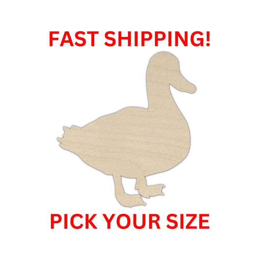 Wooden Duck | Farm Animal | Rubber Duck | Wooden Blank Cutout | Laser Cut | DIY Crafting Supplies