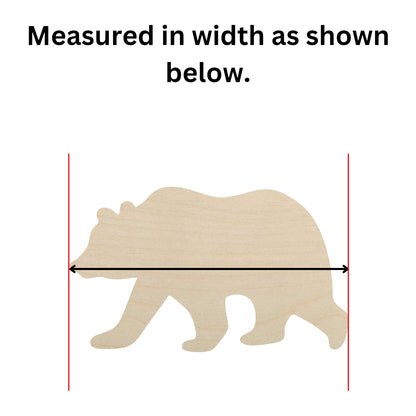 Wooden Grizzly Bear Shape | Bear Wooden Cutout Shape | Laser Cut Blanks | | DIY Craft Blanks | Bulk Bear | Mama Bear