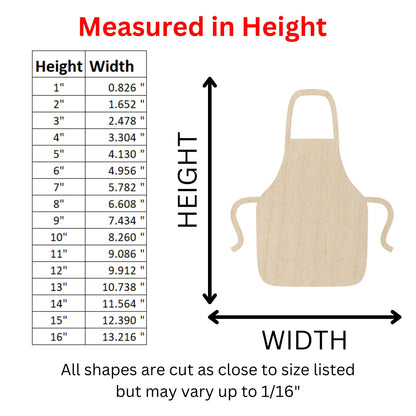 Wooden Apron Shape