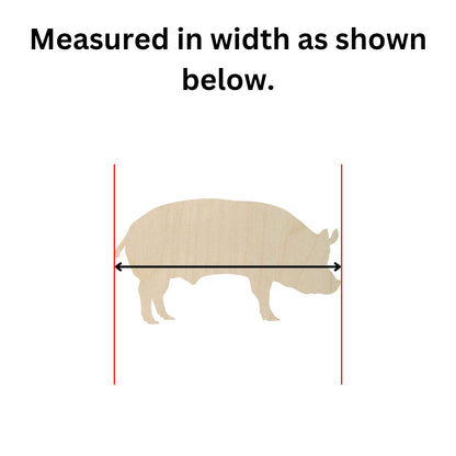 Wooden Pig Shape | Pig Wood Cutout Shape | Laser Cut Blanks | | DIY Craft Blanks