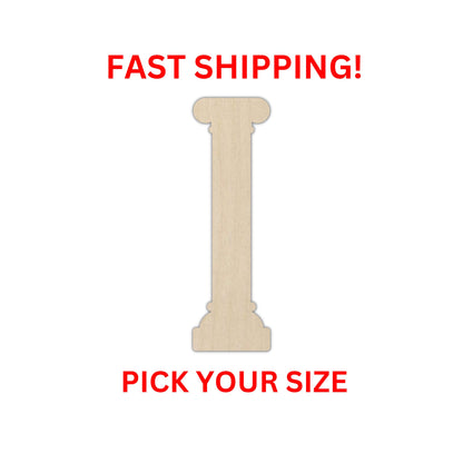 Wooden Greek Column Shape | Greek Column Blank Cutout | Craft Supplies | Bulk Wholesale