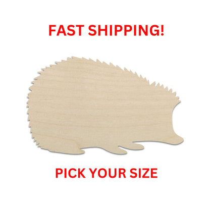 Wooden Hedgehog Shape | Hedgehog Wood Cutout Shape | Laser Cut Blanks | DIY Craft Blanks | Bulk Wholesale