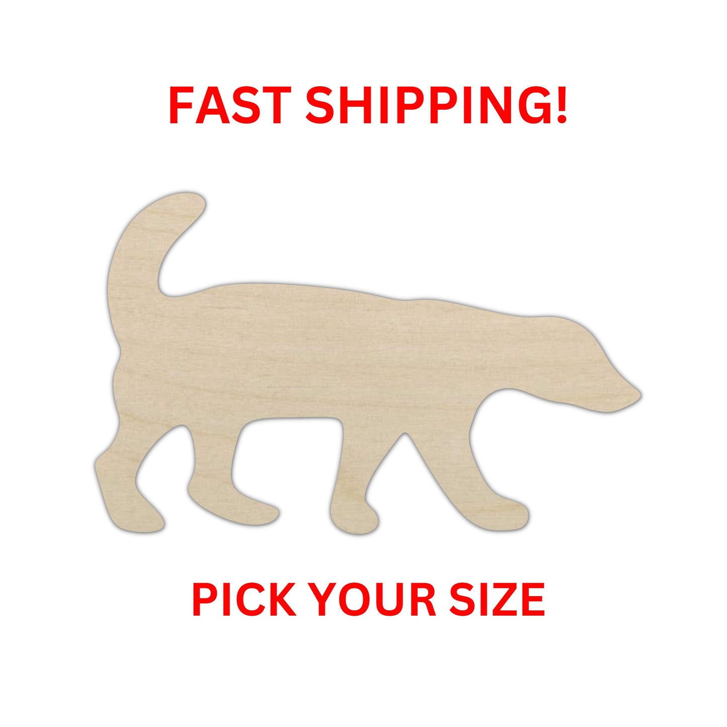 Wooden Honey Badger Shape | Badger Wood Cutout Shape | Laser Cut Blanks | | DIY Craft Blanks