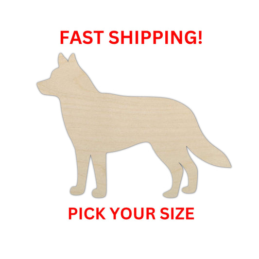 Wooden Husky Dog Shape | Husky Dog Cutout | Craft Supplies | Bulk Dog Cut out | Laser Cut