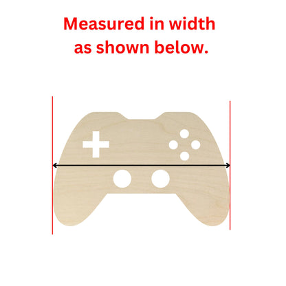 Unfinished Wooden Gaming Controller | Video Game Controller Blank Cutout | Craft Supplies | Bulk Gaming Controller