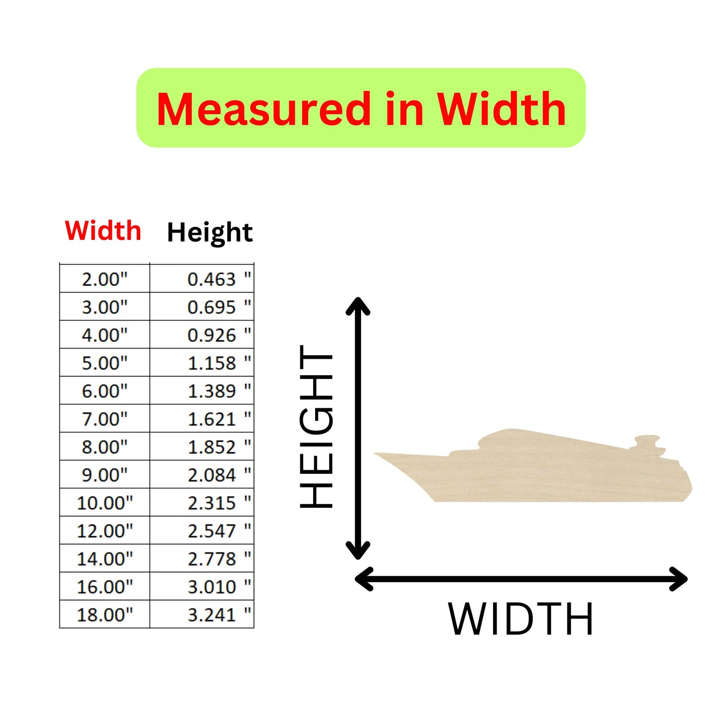 a diagram showing the height of a wooden boat