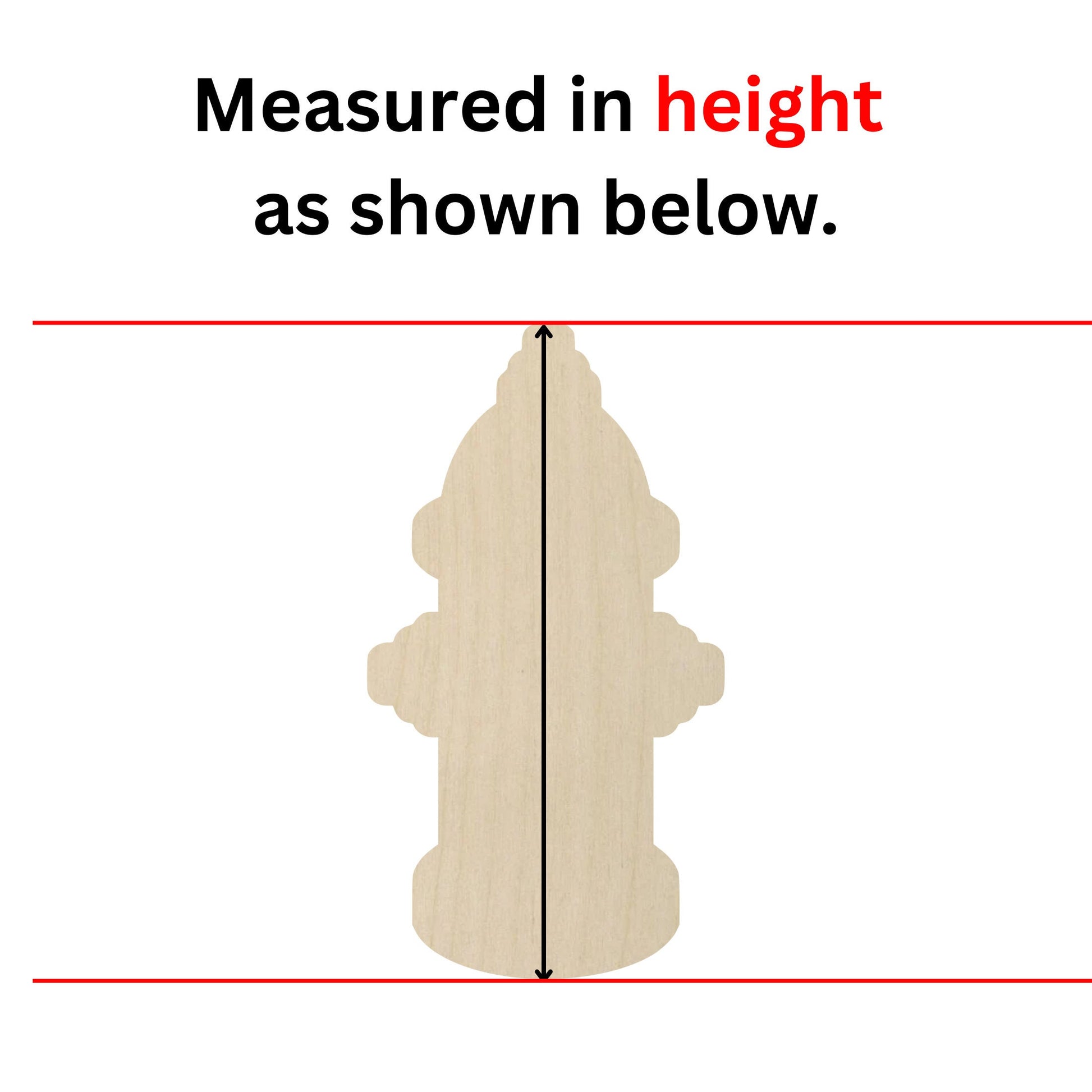 a picture of a fire hydrant with measurements