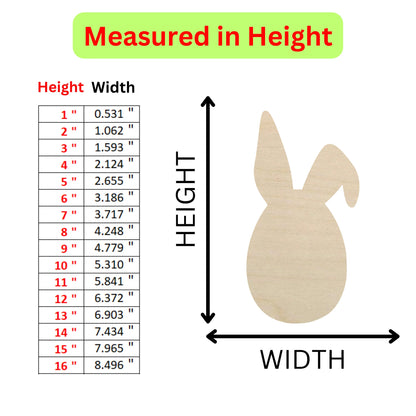 a height chart for a wooden rabbit