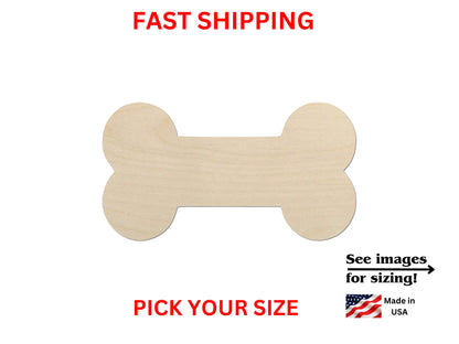 a wooden toy bone with the words fast shipping on it