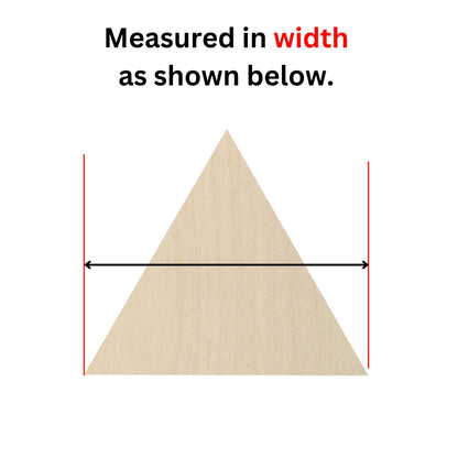 Unfinished Wooden Triangle Shape | Triangle Blank Cutout | Craft Supplies | Bulk Wholesale