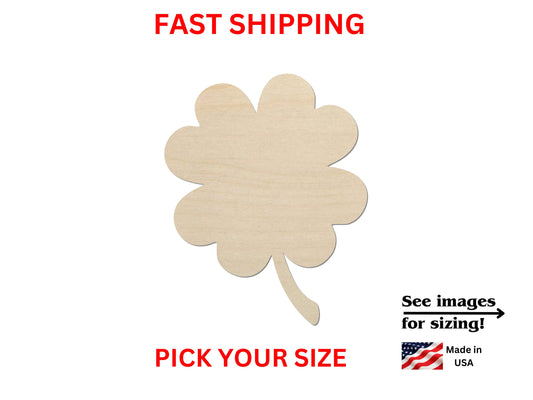 a wooden cutout of a flower with the text fast shipping