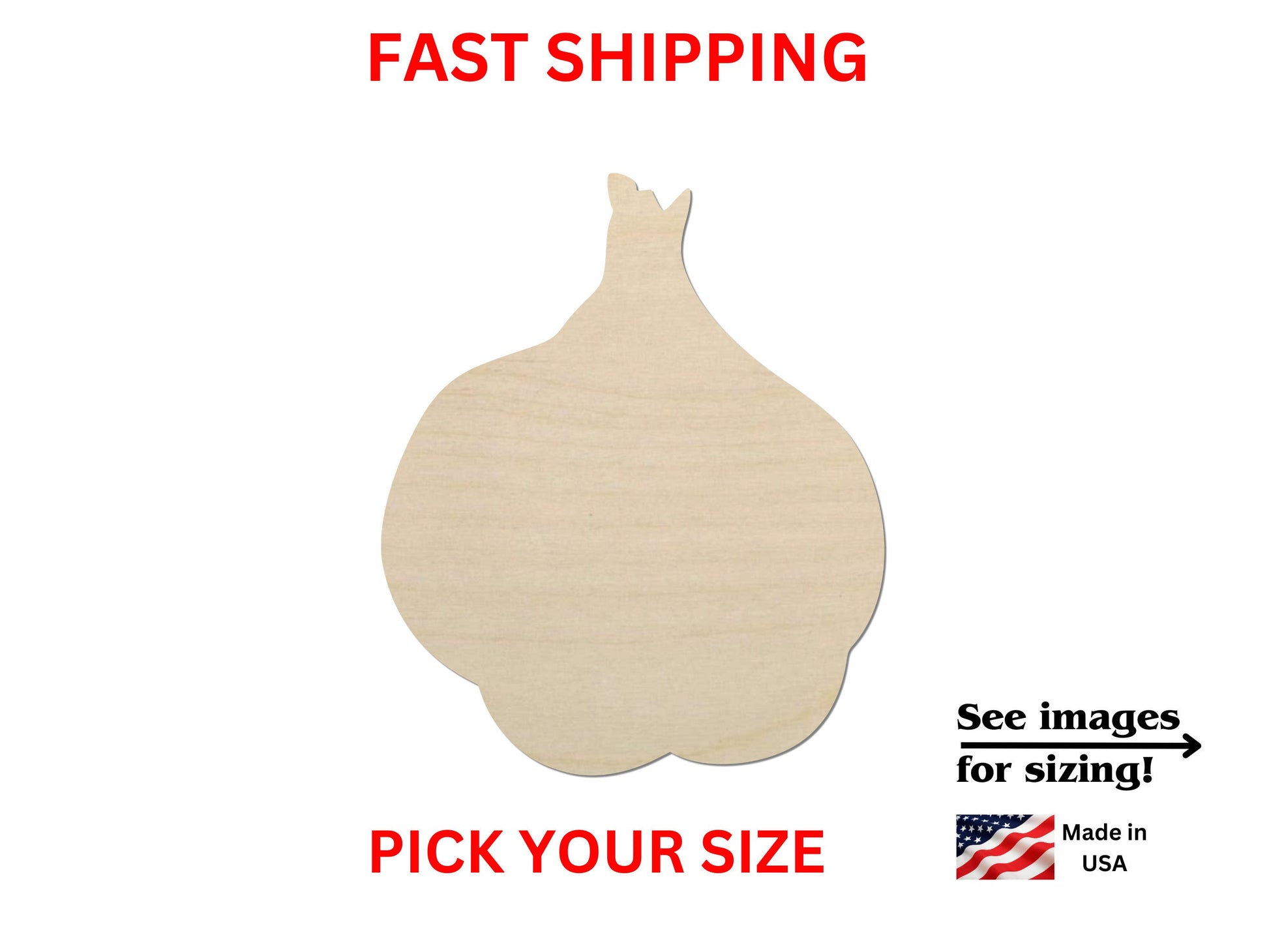 a piece of wood with the words fast shipping on it