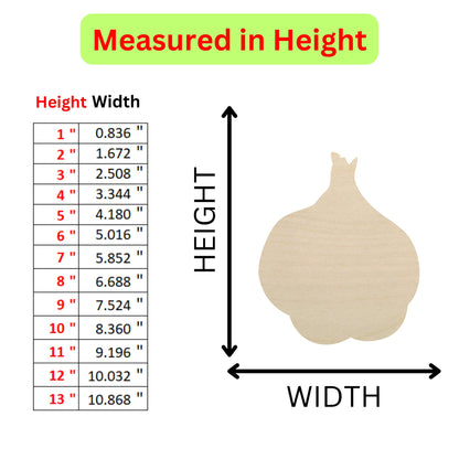 the height of a wooden object with measurements